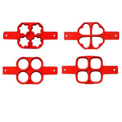 Silicone Non Stick Fantastic Egg Pancake Maker Ring Kitchen Baking Omelet Molds Flip Cooker Egg Ring Mold - Here2Save