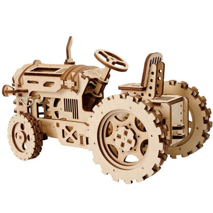 Robotime ROKR Mechanical Gear Drive Tractor DIY Model Building Kit - Here2Save