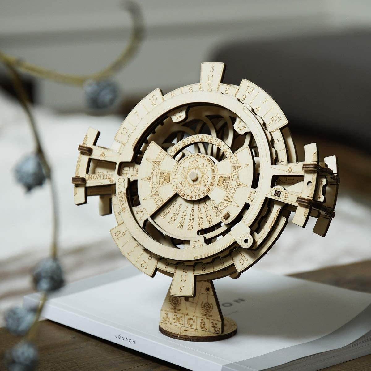 ROKR DIY 3D Wooden Puzzle Perpetual Calendar Assembly Kids Toy Jigsaws - Here2Save