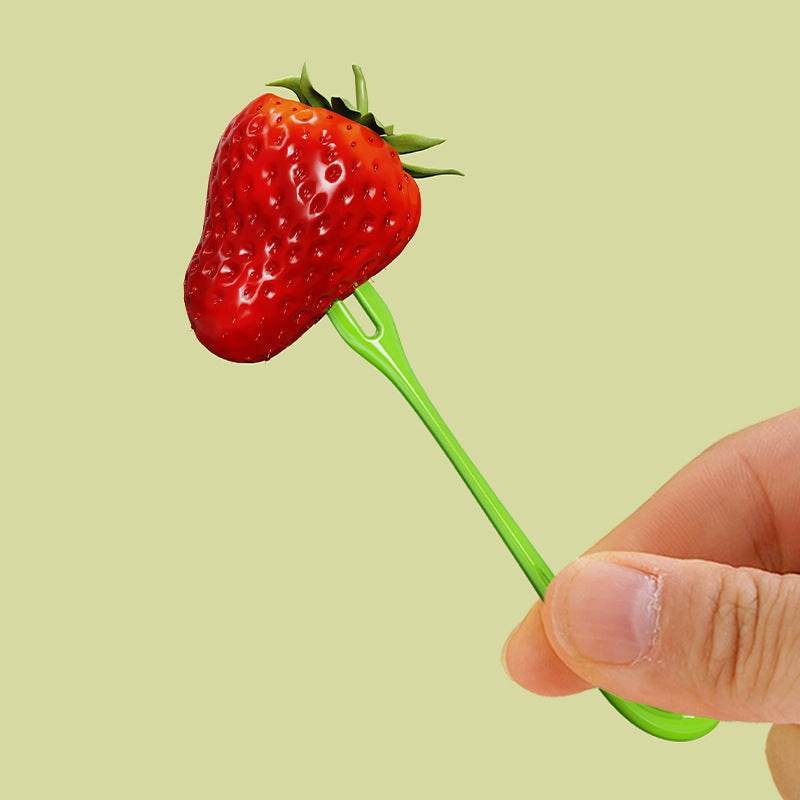 Radish Fruit Fork Set Two-tooth Household - Here2Save