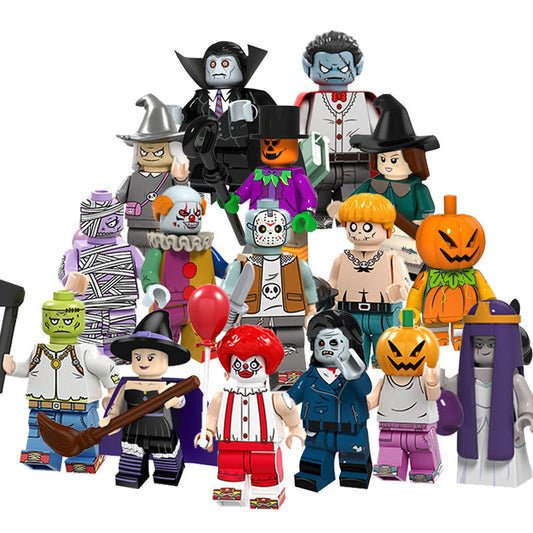 16 Halloween toy blocks