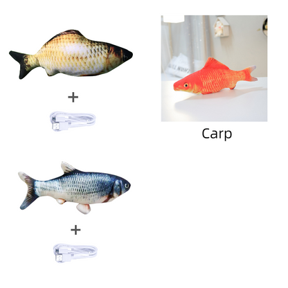 Without Cat Nip Version - Electric Jumping Fish Simulation Electric Fish Toy - Here2Save