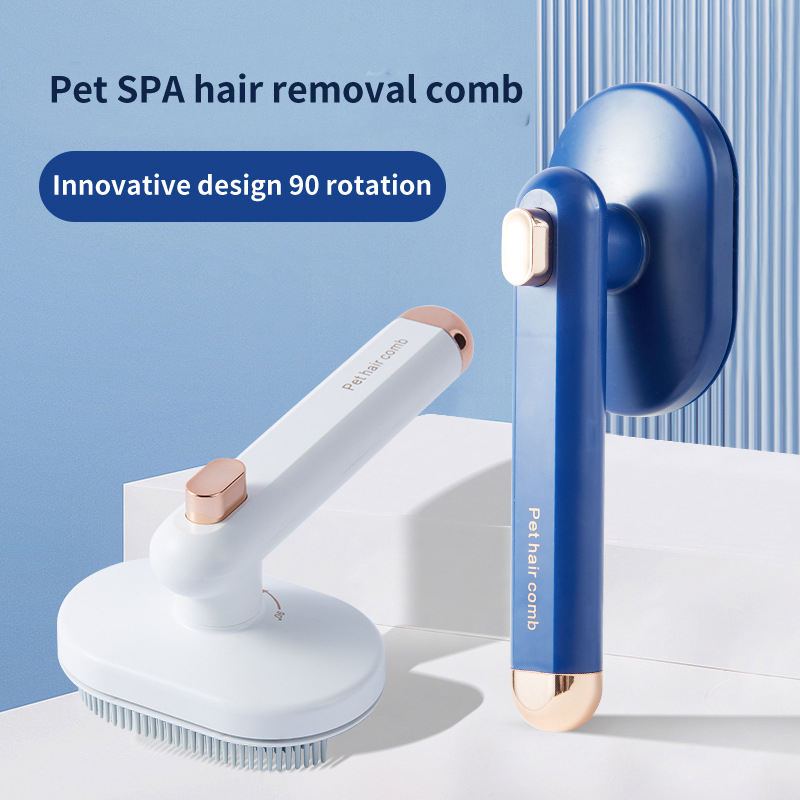 Pet Comb Cat Dog To Remove Floating Hair Pet Hair Brush Hair Removal Artifact Pet Grooming Brush Supplies Self Cleaning Comb Pet Products - Here2Save