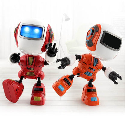 Smart Mini Alloy Robot Induction Light And Music Spaceman Toy - Here2Save