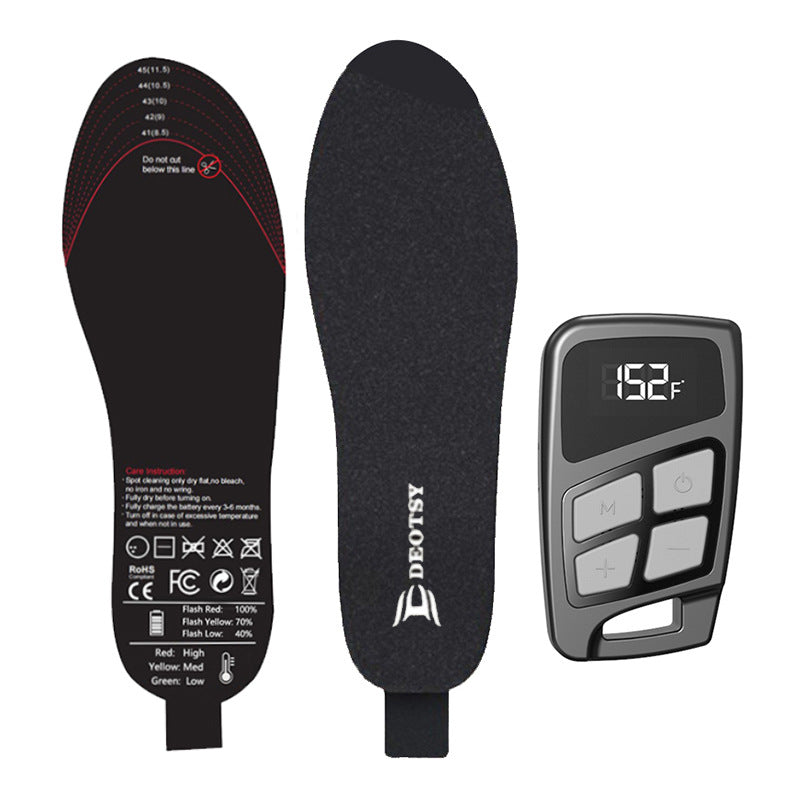 Warmed Insole Rechargeable Walking Outdoor Keep Warm Digital Temperature Adjustment