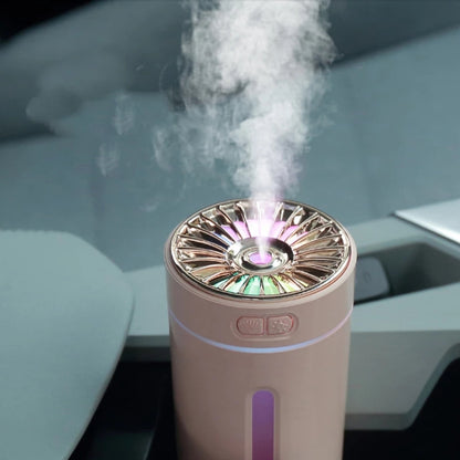 Wireless Air Humidifier Colorful Lights Mute Ultrasonic USB Fogger Diffuser Purifier 800mAh Rechargeabl Cool Mist Maker For Car - Here2Save