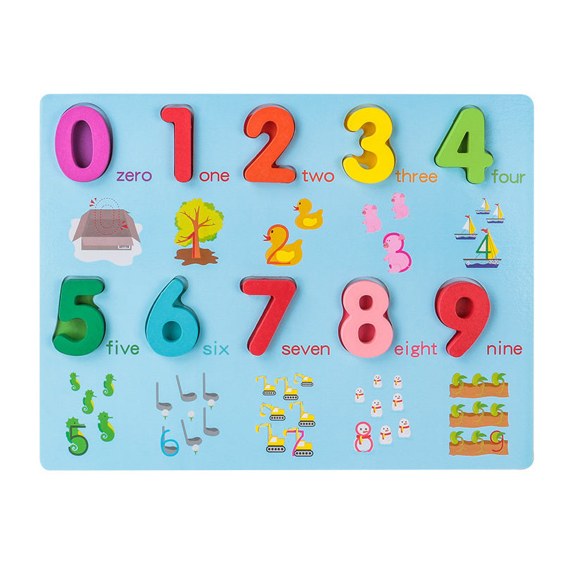 Wooden Toy Early Childhood Education Puzzle Kindergarten Grabbing Board