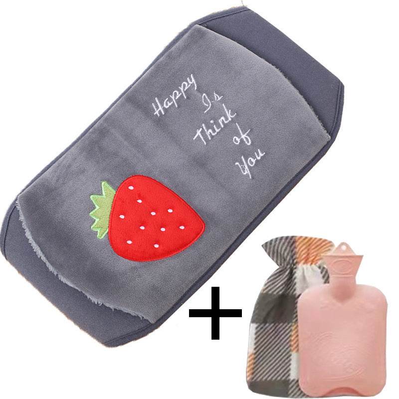 Plush Waist Cover Winter Belly Warmer With Hot Water Bottle - Here2Save