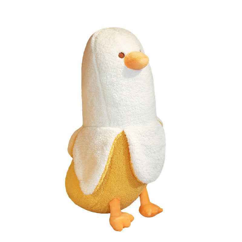 Cartoon Fruit Banana Avocado Big White Goose Doll Toy