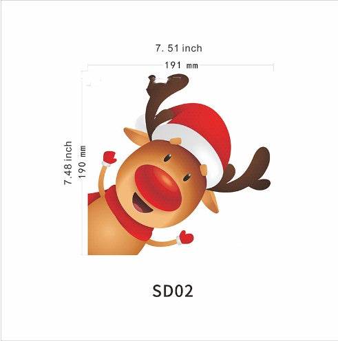Santa Claus Magnetic Reflective Bulb Sticker - Here2Save