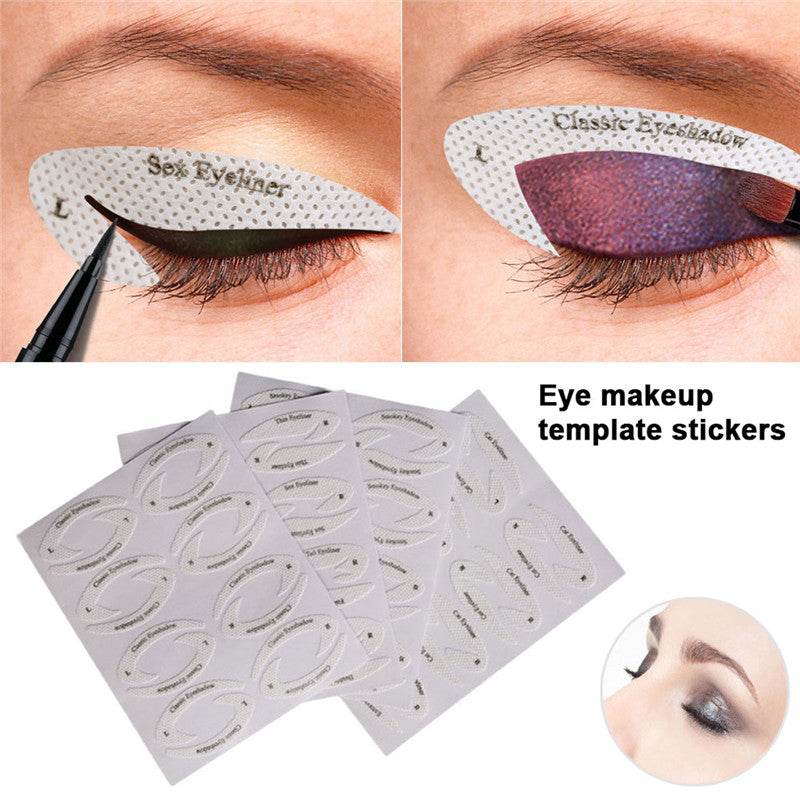 New Eyeshadow Eyeliner Makeup Template Sticker - Here2Save