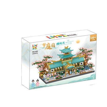 Micro Particle Building Blocks 608 Marriage Pavilion Children's Puzzle Assembling Toy Girl Gift