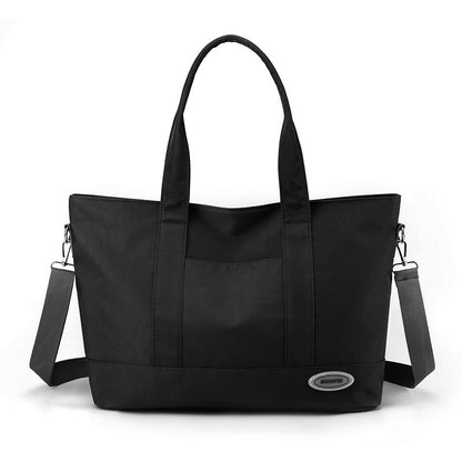 Bolso de mano de gran capacidad Nuevo Bolso de Hombro Casual estilo coreano bolsos de Color sólido de moda para mujer