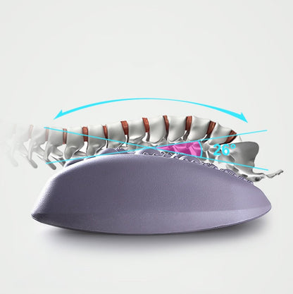 Almohada de soporte Lumbar para aliviar el dolor de espalda baja, masajeador camilla para alivio del dolor Lumbar crónico y hernia de disco