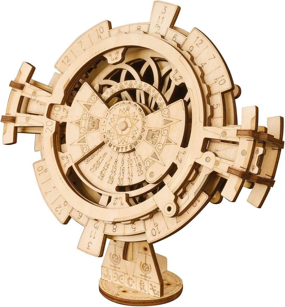 ROKR DIY 3D Wooden Puzzle Perpetual Calendar Assembly Kids Toy Jigsaws - Here2Save