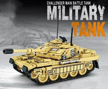 Tank Military Building Blocks WWII Eating Chicken Children Assembling Building Blocks - Here2Save