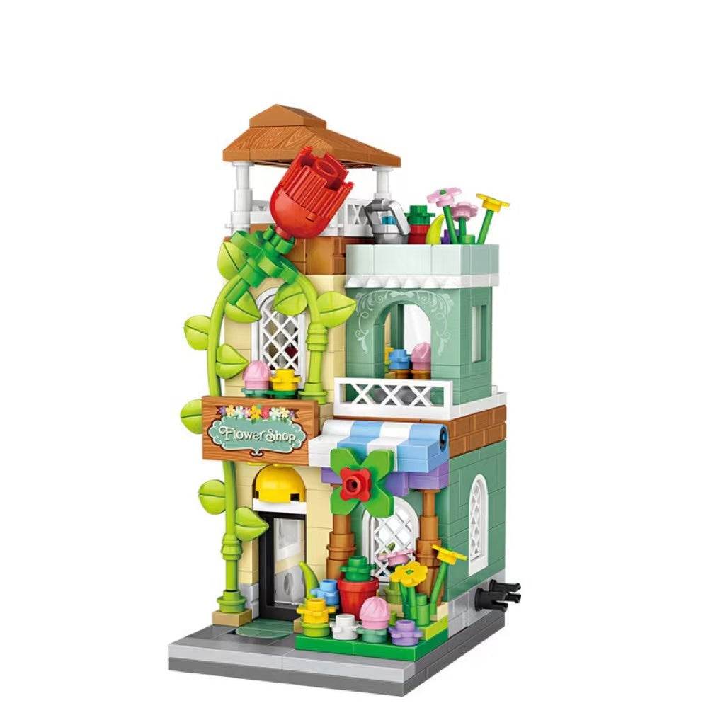Street View Children's Small Particle Assembling Building Blocks Educational Toys - Here2Save