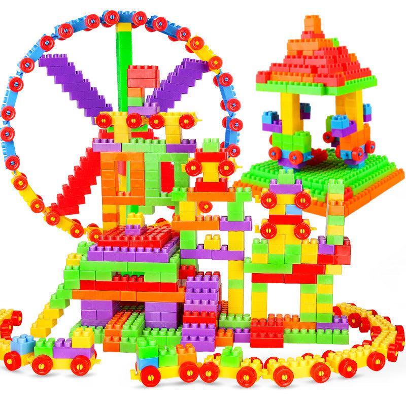 Children's large-particle building blocks educational toys