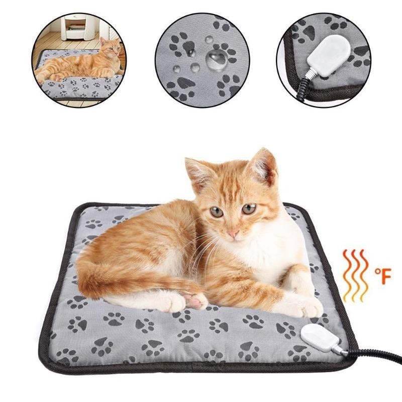 Pet Heating Pad For Dog Cat Heat Mat Indoor Electric Waterproof Dog Heated Pad With Chew Resistant Cord Winter Pet Blanket Warmer - Here2Save