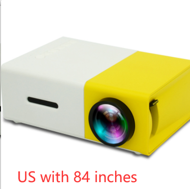 Proyector portátil 3D Hd Led cine en casa cine compatible con HDMI proyector de Audio Usb Yg300 Mini proyector