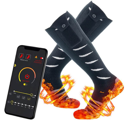 Smart APP Mobile Phone Remote Control Heating Socks - Here2Save