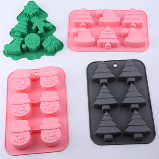 Christmas Silicone 6 Square Shaped Yi DIY Baking