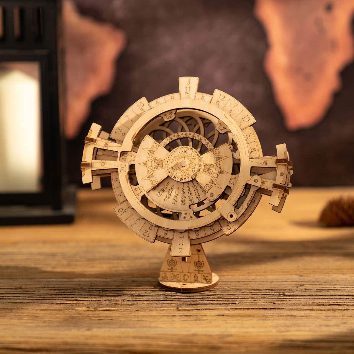 ROKR DIY 3D Wooden Puzzle Perpetual Calendar Assembly Kids Toy Jigsaws - Here2Save