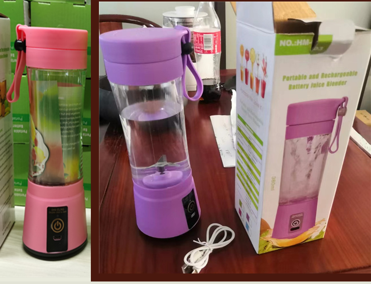 Portable Blender With USB Rechargeable Mini Kitchen Fruit Juice Mixer Home Simple Portable Electric Mini Juicer - Here2Save