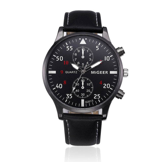 Retro Design Leather Band Watches Men Top Brand Relogio Masculino NEW Mens Sports Clock Analog Quartz Wrist Watches - Here2Save