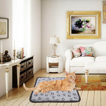 Pet Heating Pad For Dog Cat Heat Mat Indoor Electric Waterproof Dog Heated Pad With Chew Resistant Cord Winter Pet Blanket Warmer - Here2Save