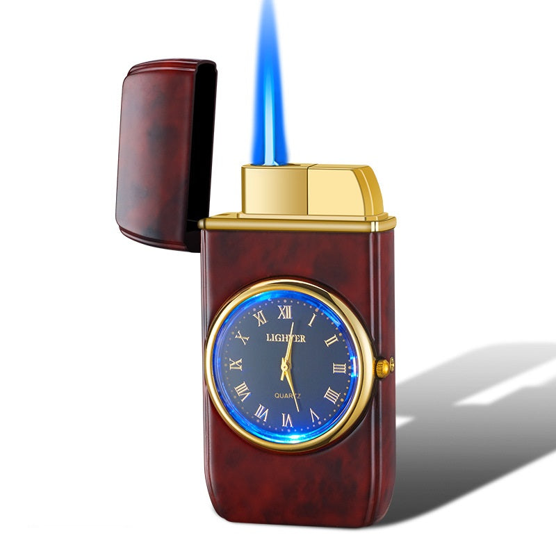 Personalized Creative Multifunctional Electronic Watch Cigarette Lighter-in-one Body Multi-purpose LED Flashing Lamp Gift Lighter - Here2Save