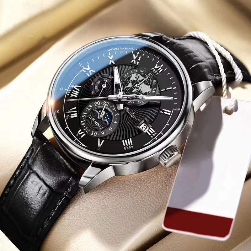 Fashion Personality Business Belt Watch Men