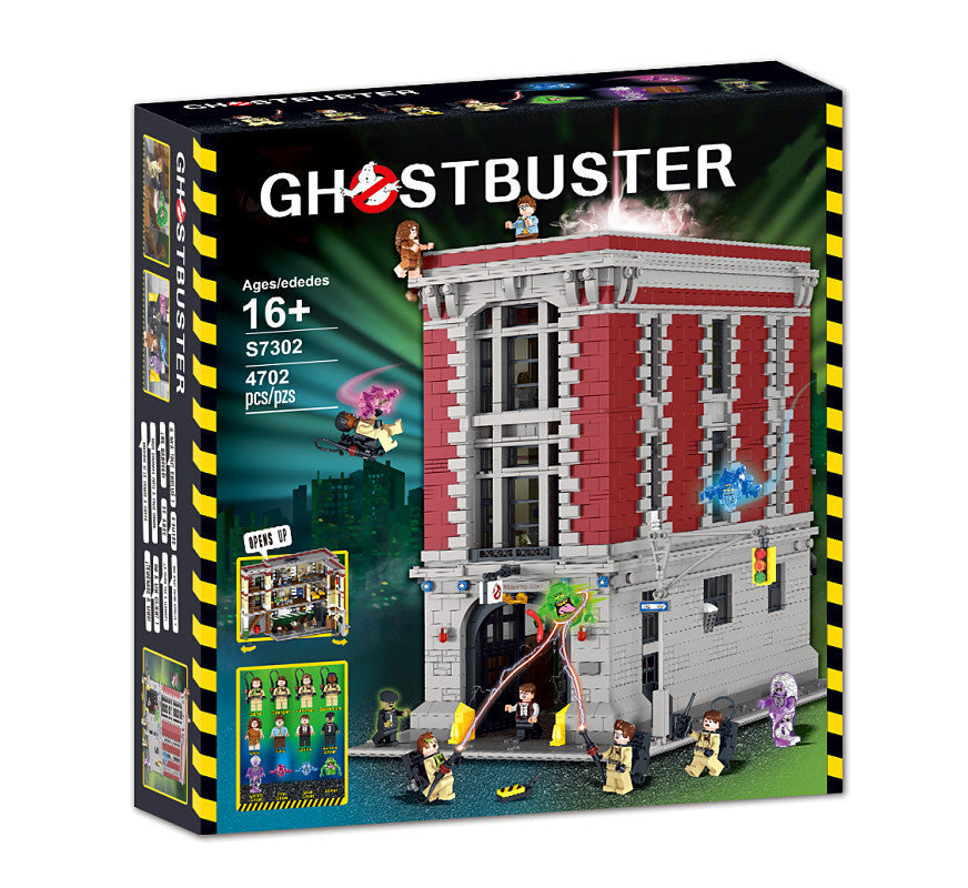 GhostBuster Assembled Building Block Toys Fire Fighting Headquarters Kids