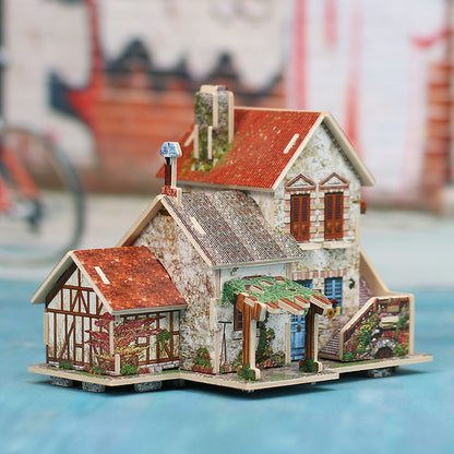 House assembly model 3D wooden three-dimensional puzzle