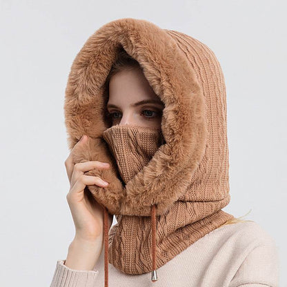 Outdoor Cycling Headgear Cold And Warm Bib Integrated - Here2Save
