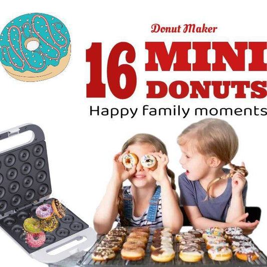 Temperature-controlled 16-hole Donut Machine Double Side Heating - Here2Save