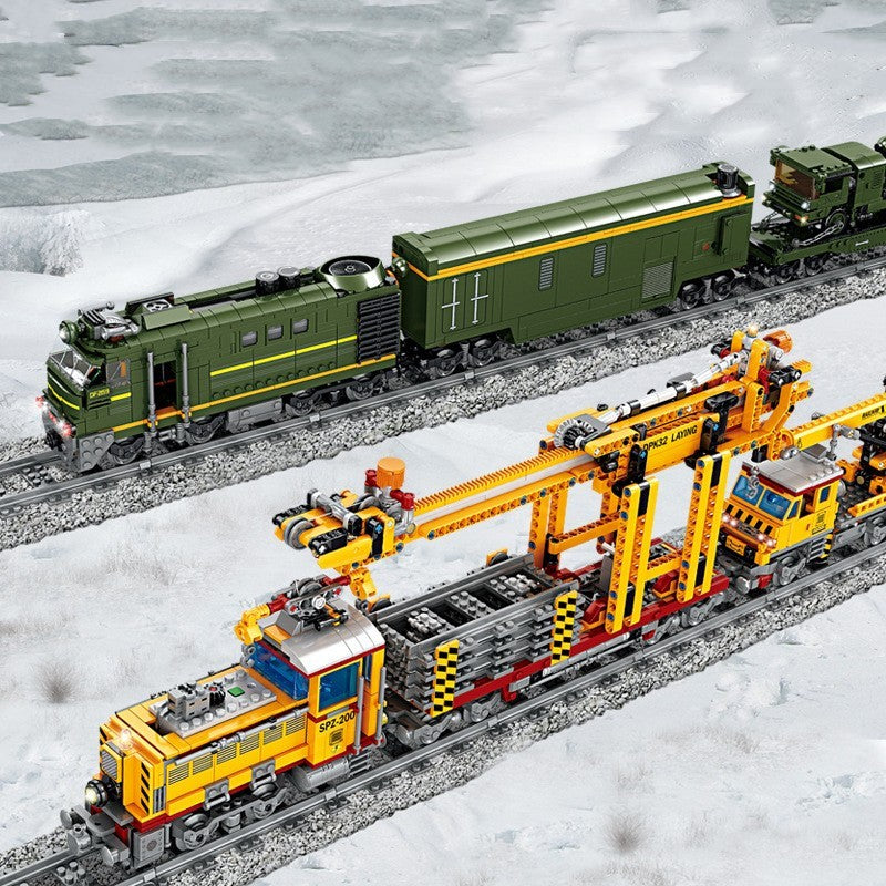 Military Electric Train Track Toy Children's Assembly