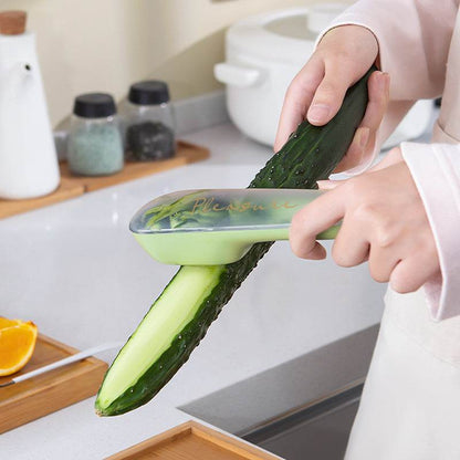 Storage Type Peeling Knife Potato Cucumber Peeler With Storage Tube Apple Fruit Vegetable Scratcher Household Kitchen Gadge - Here2Save