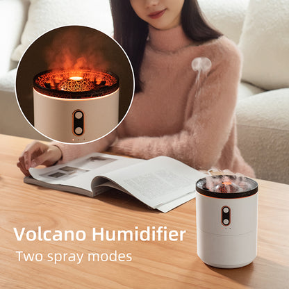 Volcanic Flame Aroma Essential Oil Diffuser USB Portable Jellyfish Air Humidifier Night Light Lamp Fragrance Humidifier - Here2Save