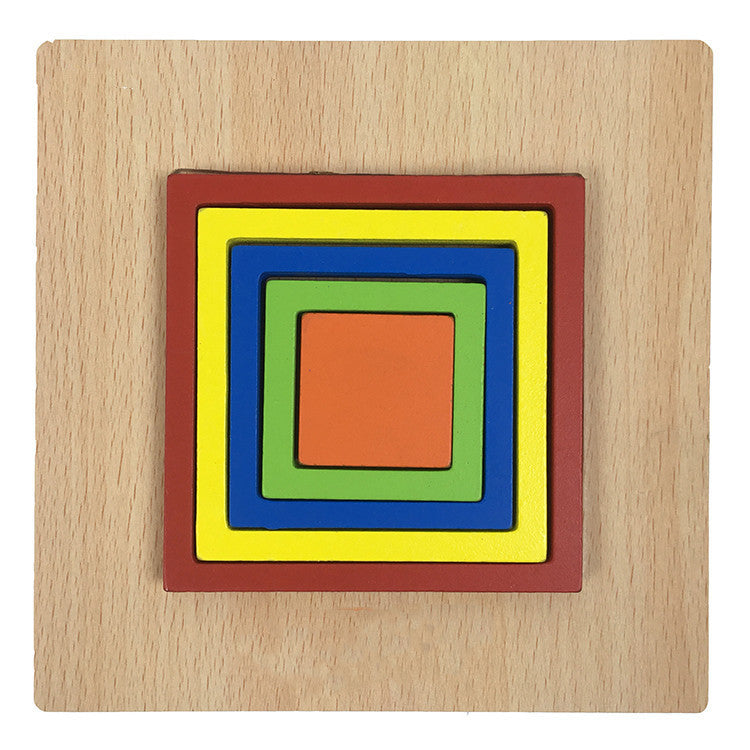 Children's Early Education Geometric Building Block Three-dimensional Puzzle