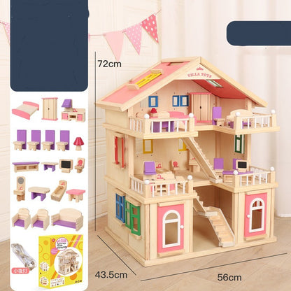 Wooden Children's Replica House Toy