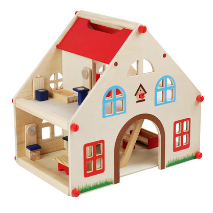 Wooden Children's Play House Villa Model Toy