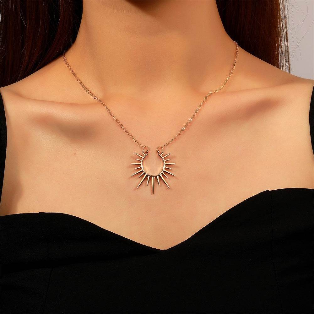 Sunflower Necklace Retro Clavicle Chain Fashion Creative Jewelry Women - Here2Save