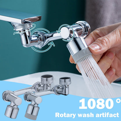 Universal 1080 Swivel Faucet Aerator Multifunction Faucet Extender Universal Swivel Splash Resistant Shower - Here2Save