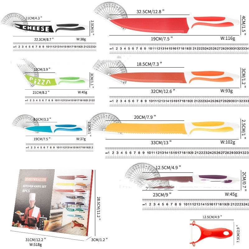 Stainless Steel Knife Gift 8-piece Kitchen Set - Here2Save