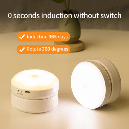 Rotating Human Body Sensor Light Corridor Garage Light Wardrobe Light Motion Sensor Night Light - Here2Save