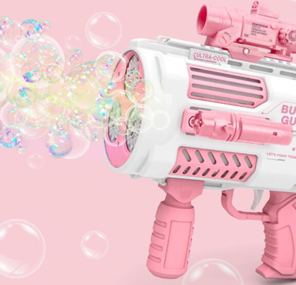 Bubbles Gun Kids Toy Rocket Soap Bubble Machine Guns Automatic Blower Portable Pomperos Toy For Children Gift - Here2Save