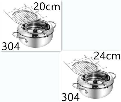 Stainless Steel Telescopic Folding Basket Frying Basket French Fries Degreasing Kitchen Tool - Here2Save