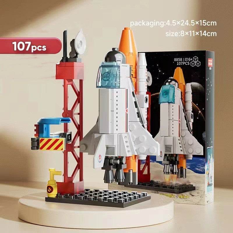Space Rocket Model Building Block Toy - Here2Save