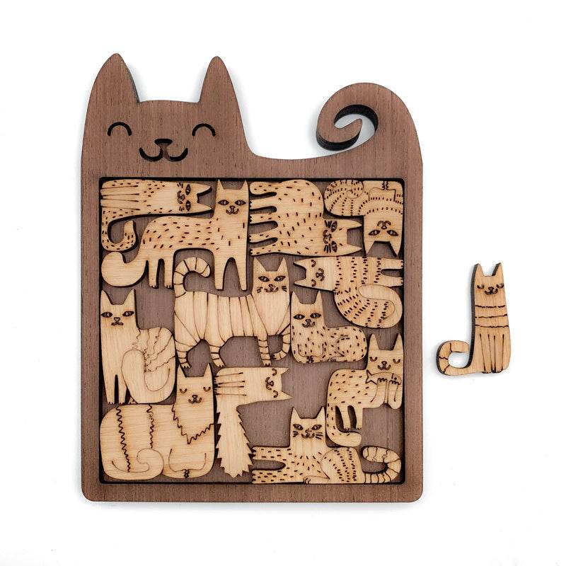 Super Difficult Puzzle Cute Cat Alien Brainstorming - Here2Save